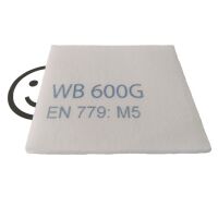 Feinfilter M5 / F5 ca. 1x2 m ca. 20-22 dick ca. 560 g...